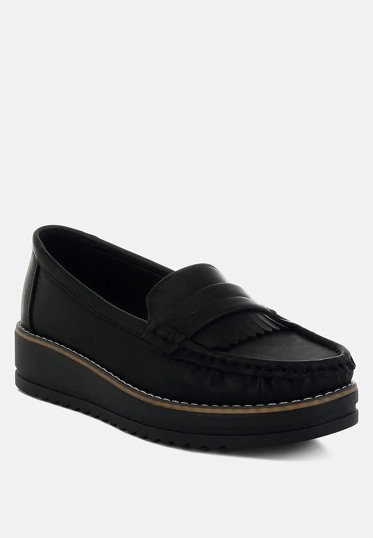 Croyda Fringed Nubuck Loafers