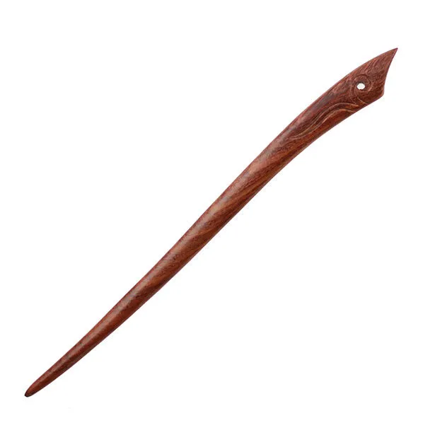 CrystalMood Handmade Carved Wood Hair Stick Blade