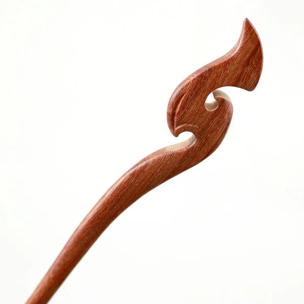 CrystalMood Handmade Carved Wood Hair Stick Weiro