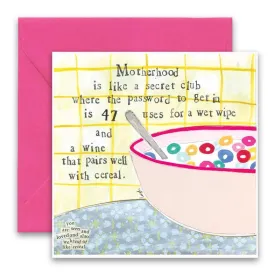 CURLY GIRL DESIGNS - CEREAL GREETING CARD