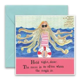 CURLY GIRL DESIGNS - MESS GREETING CARD