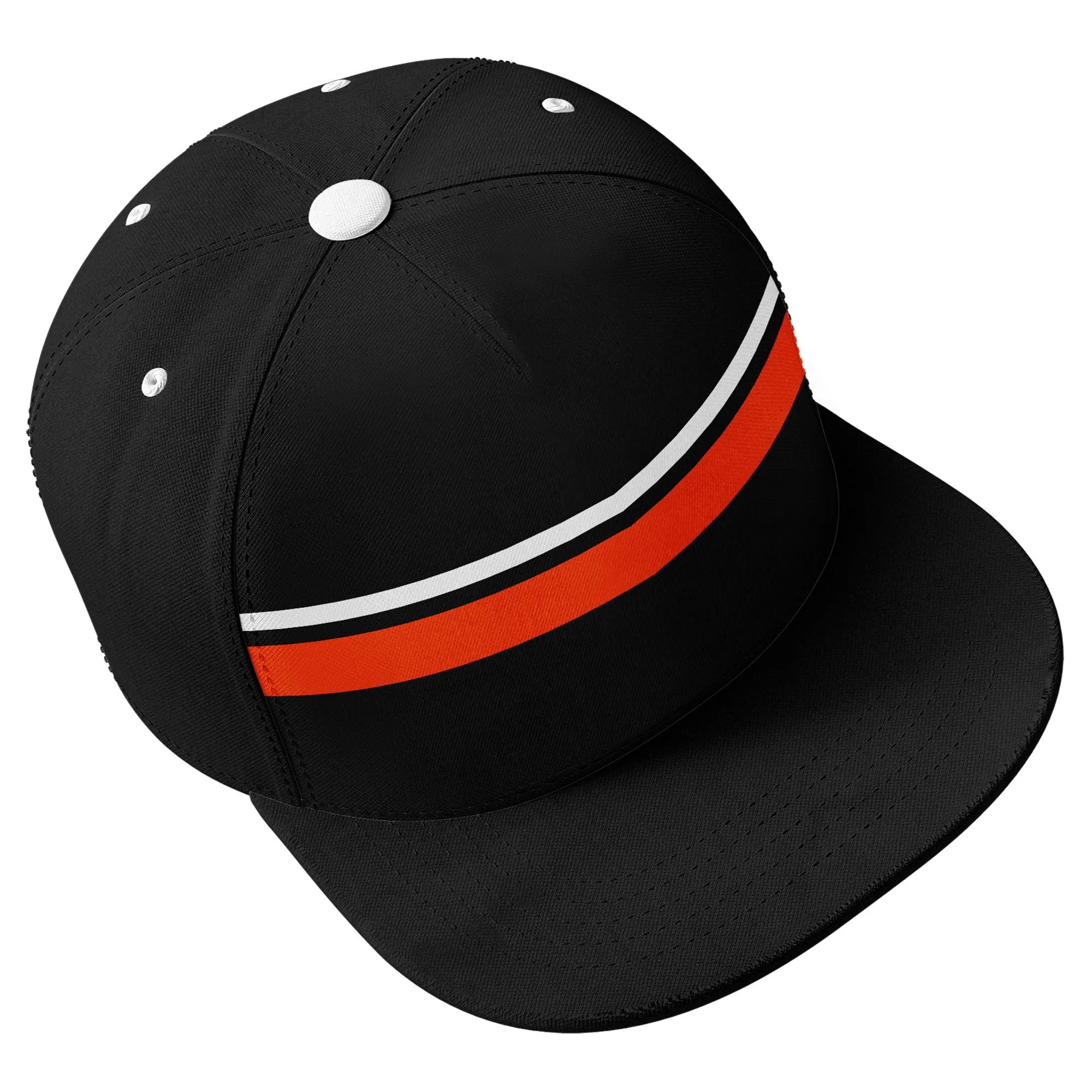 Custom Black Cincinnati Hat Sport Design Cap Stitched Adjustable Personalized PR067B-D020262-6