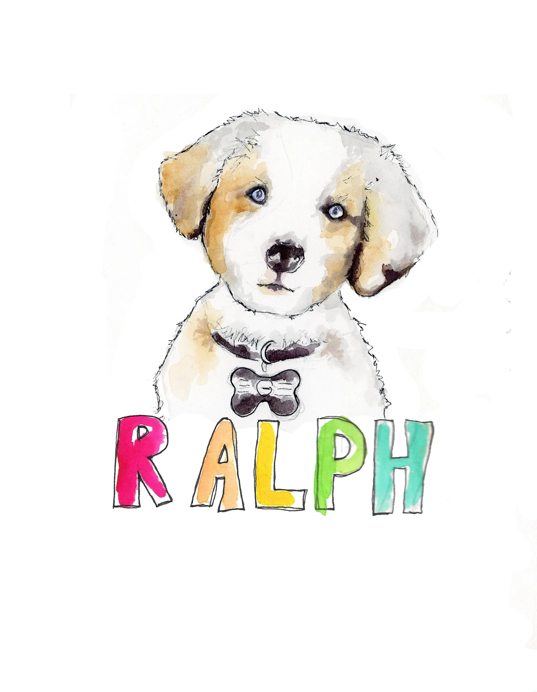 Custom Watercolor Pet Portrait