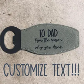 Customizable Magnetic Bottle Opener