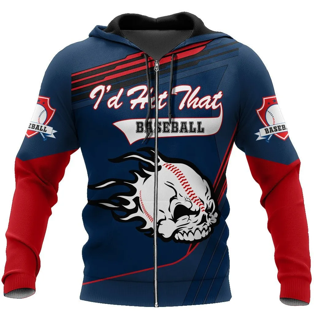 Customize Name & Number I'd Hit That Baseball Sweatshirt Hoodie Christmas Shirts For Men And Women