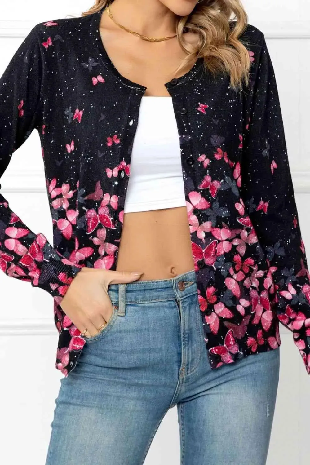 Cute Floral Button Cardigan: Perfect for Spring Looks!