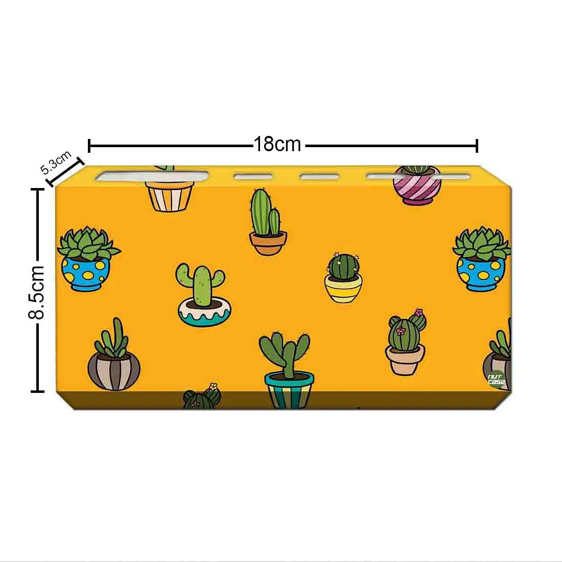 Cute Toothbrush Basket for Bathroom with Printed Baby Plants Design