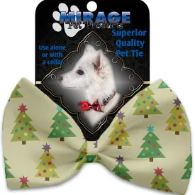 Cutesy Christmas Trees Pet Bow Tie