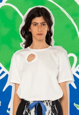 Cutout T-Shirt - white