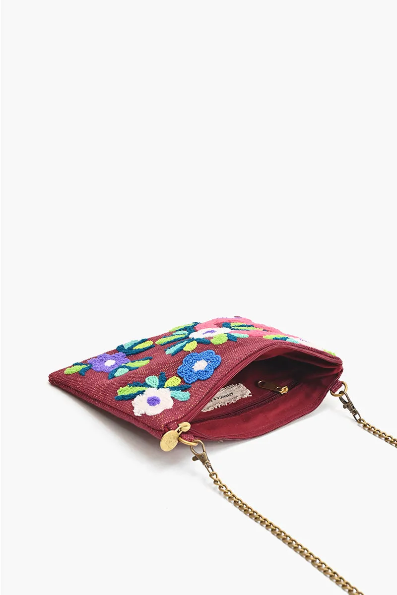 D Floral Crossbody Bag