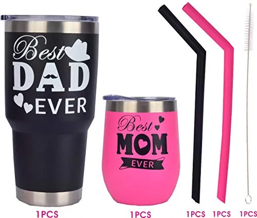 Dad and Mom Gifts, Gifts for Parents, Best Dad Mom Gifts, Mom and Dad Tumbler, Best Dad