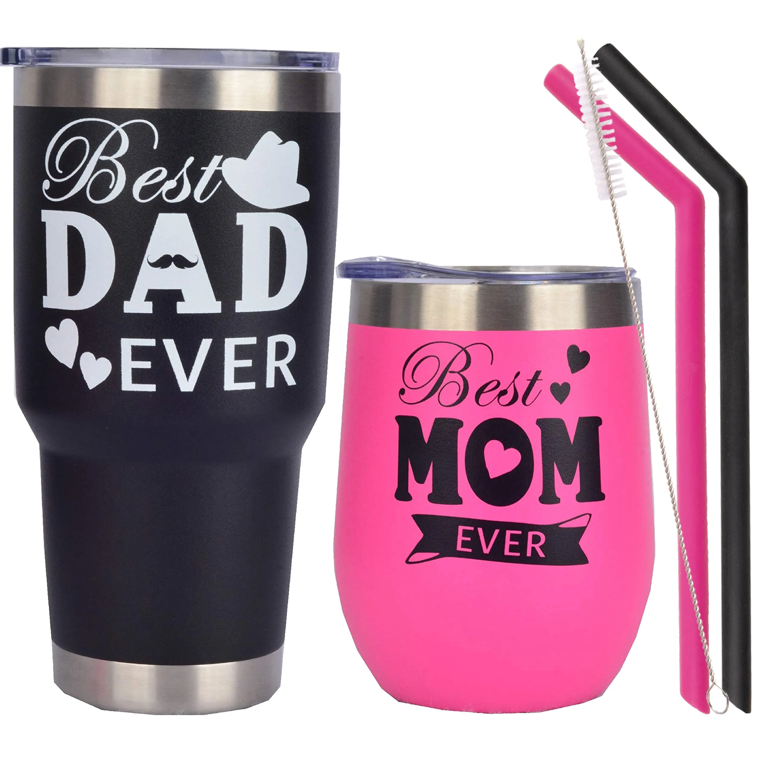 Dad and Mom Gifts, Gifts for Parents, Best Dad Mom Gifts, Mom and Dad Tumbler, Best Dad