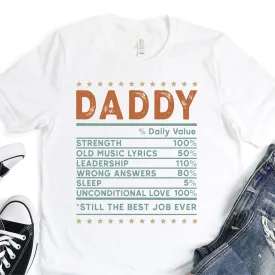 Daddy - All The Things Dads Are Made Of - Father's Day Graphic T-Shirt -  T-shirt T-Shirt For Dad