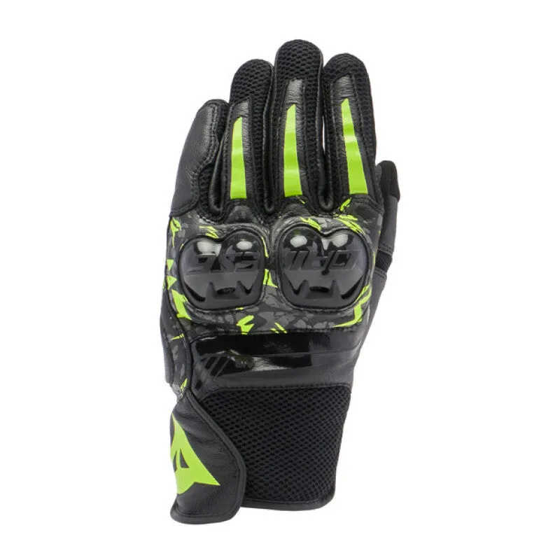 Dainese Mig 3 Unisex Leather Gloves Black/Anthracite/Yellow