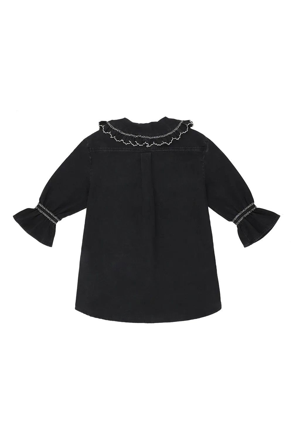 Daisy Blouse in Black Denim