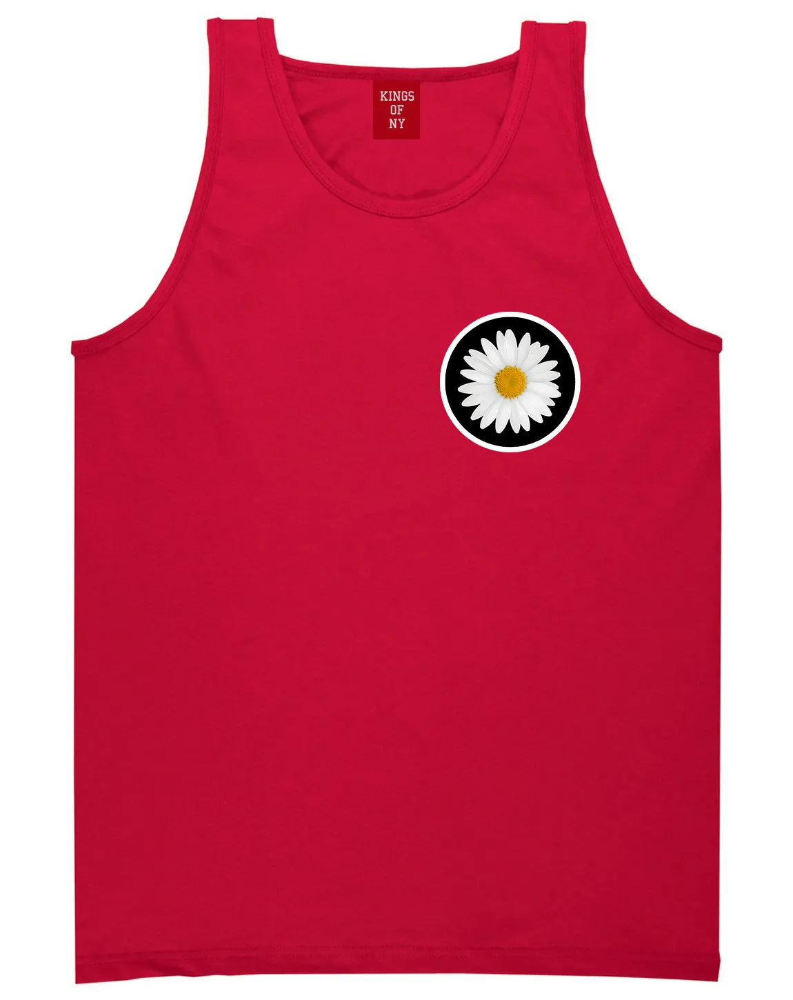 Daisy Flower Chest Mens Tank Top Shirt