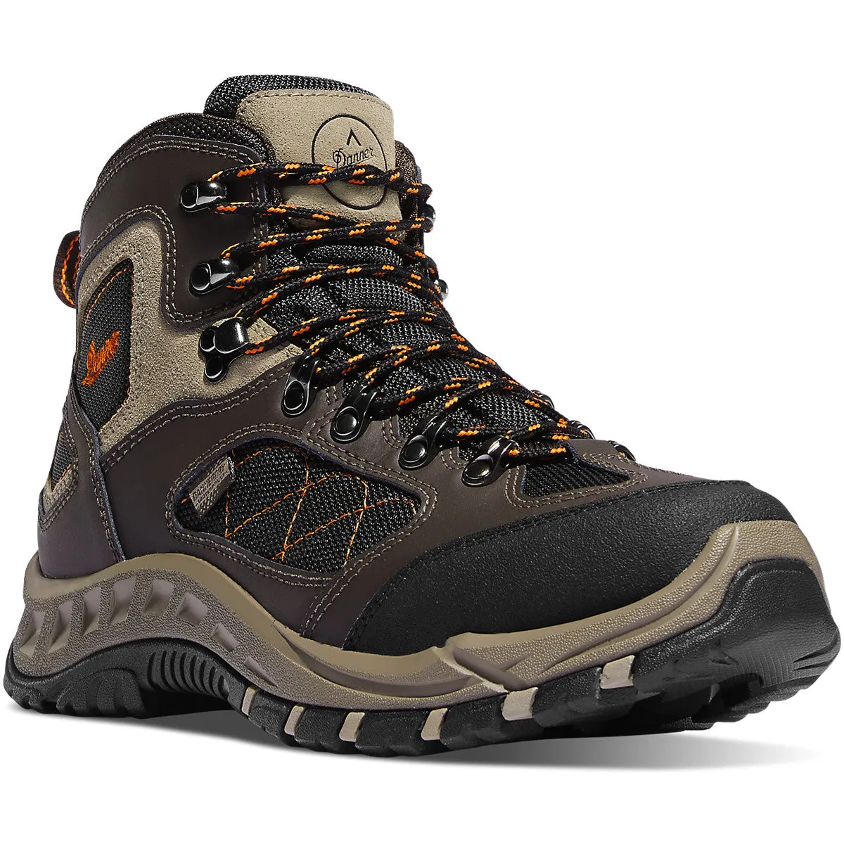 Danner Men`s Boots #61360 | TrailTrek 4.5" Brown/Orange Vibram Sole Outdoor Boots