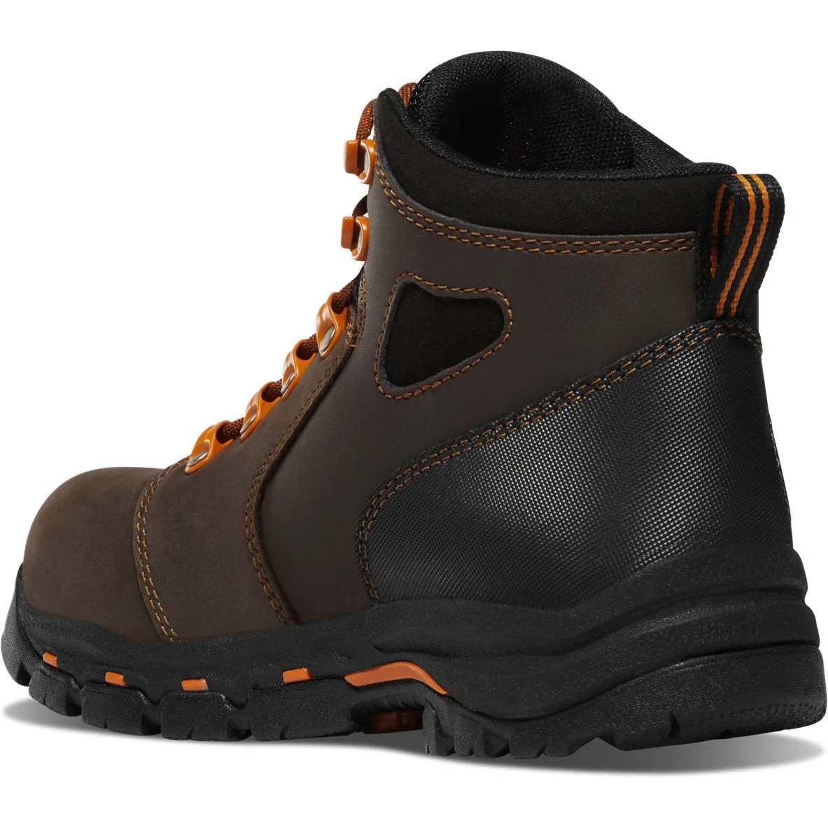 Danner Women's Vicious 4" Plain Toe WP Slip Resist Work Boot -Brown- 13883