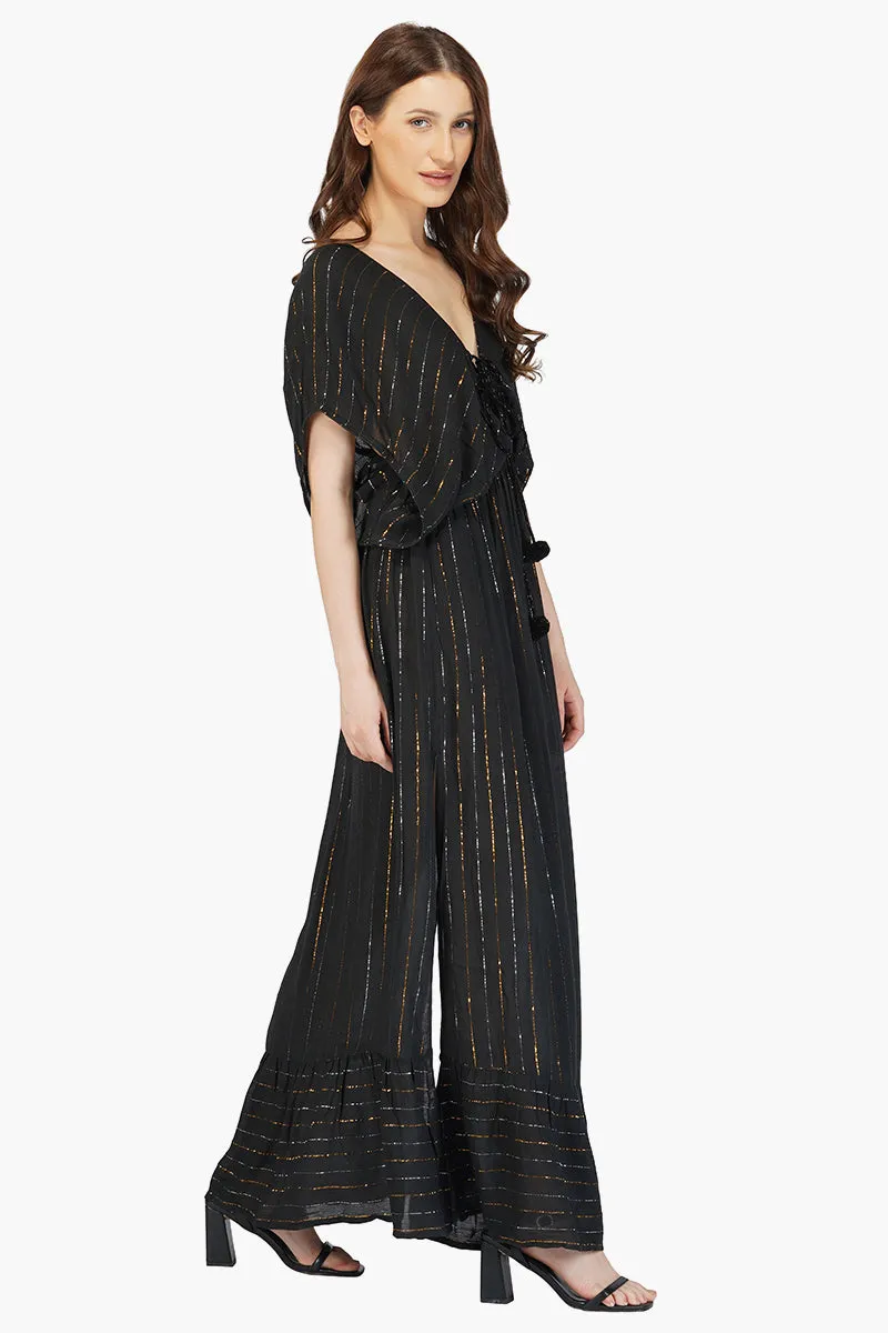 Dark Angel V-Neck Maxi Dress