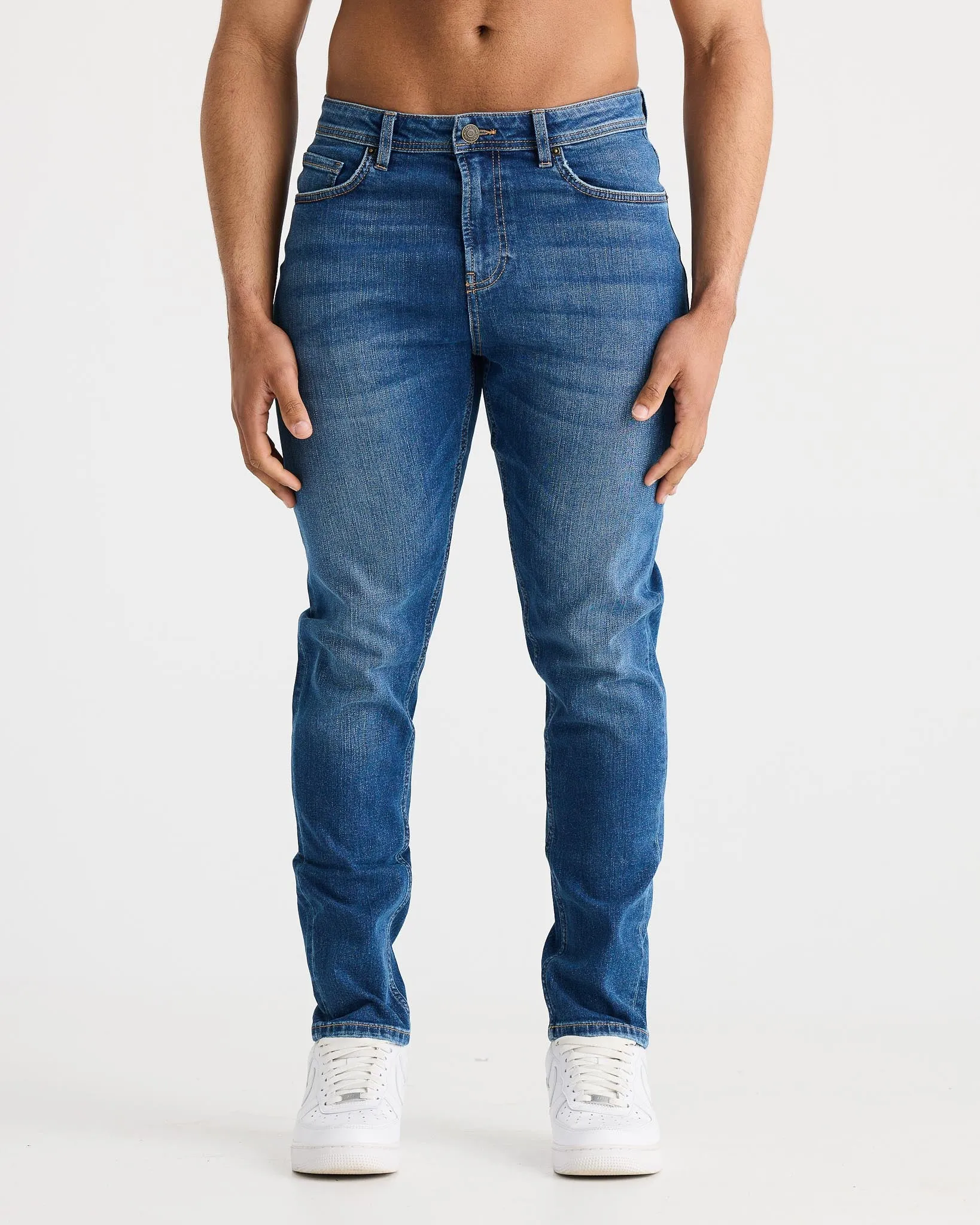 Dark Blue Regular Fit Jeans