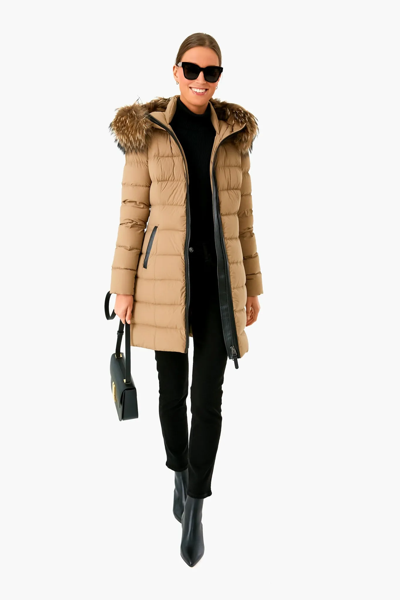 Dark Camel Calla Down Coat