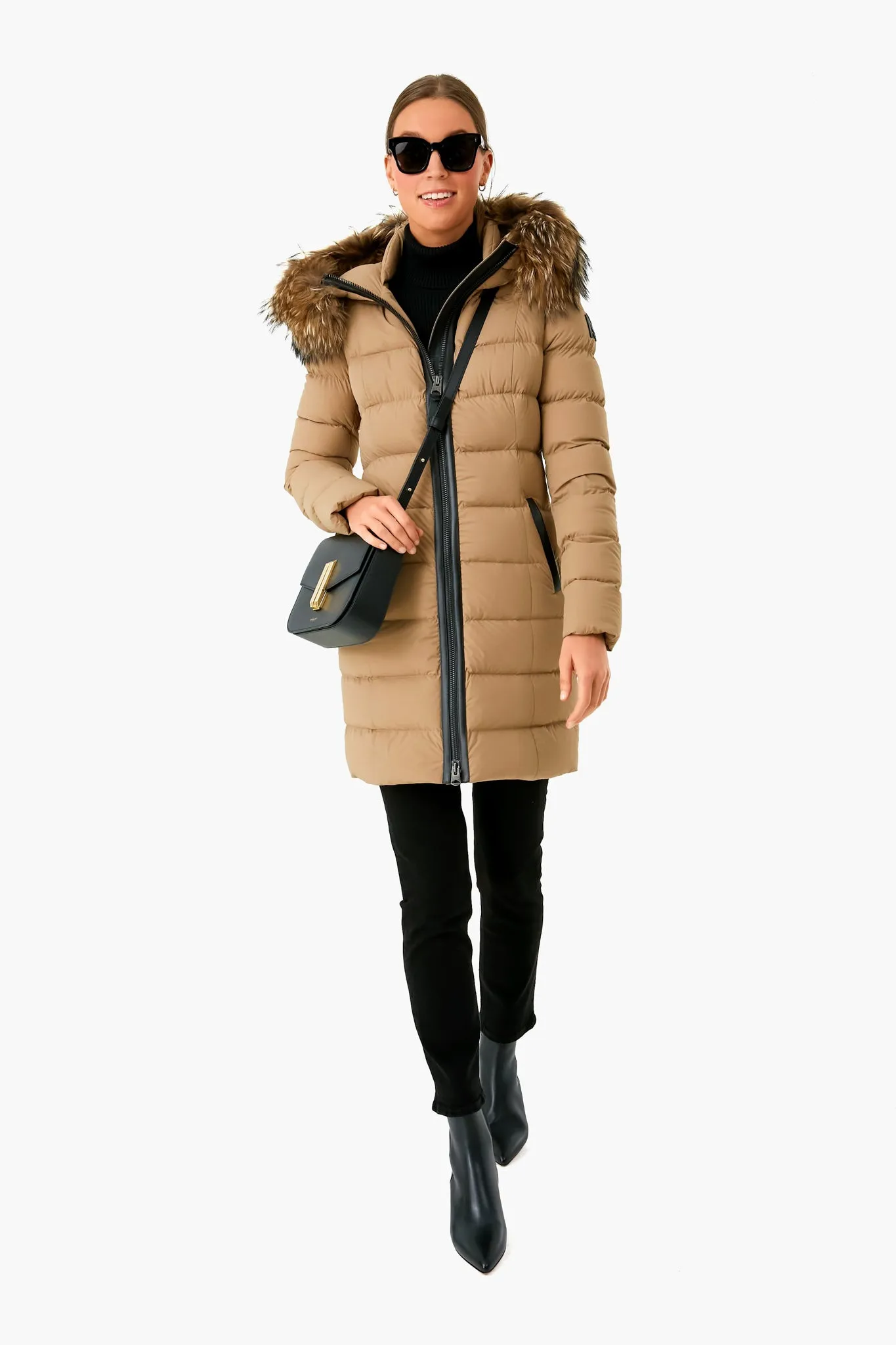 Dark Camel Calla Down Coat