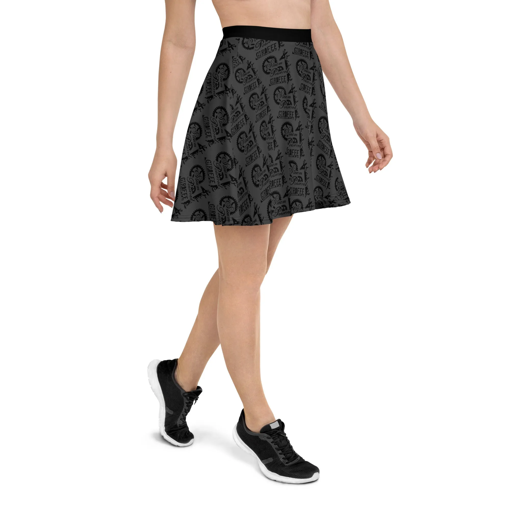 Dark Grey SPG Logo Skater Skirt