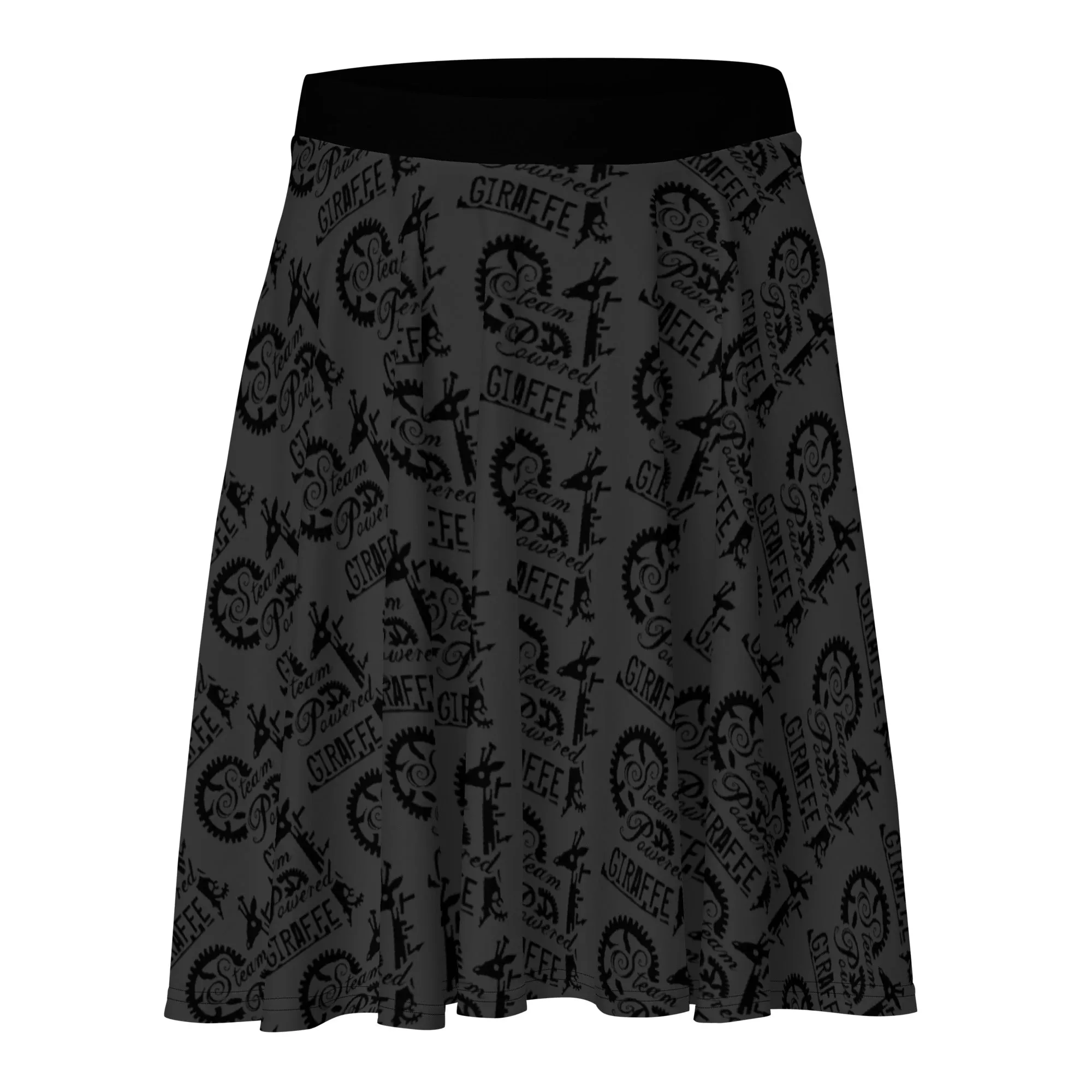 Dark Grey SPG Logo Skater Skirt