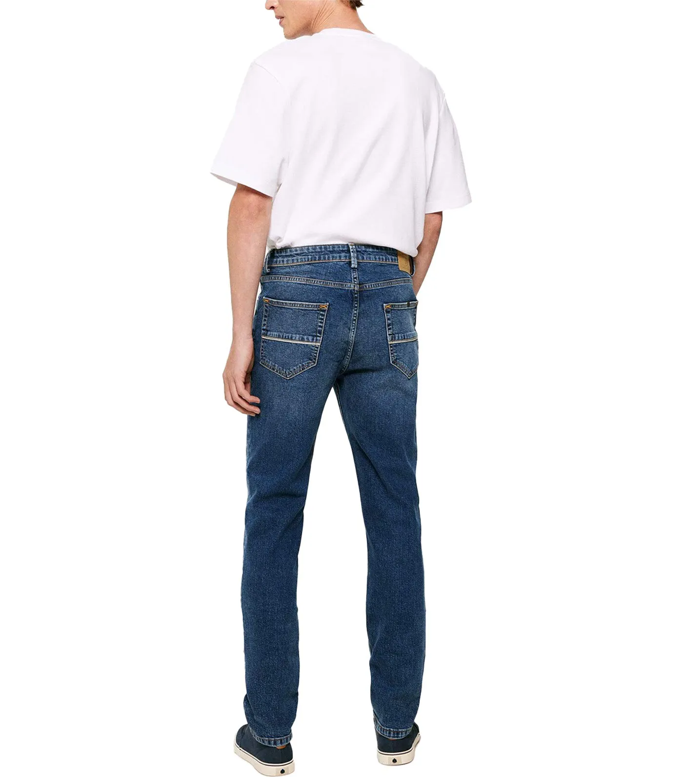 Dark Wash Slim Jeans Dark Blue