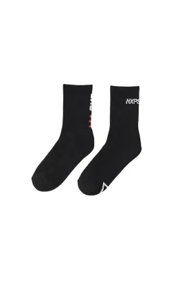 Darkness 2 Pack Mid Sock Black