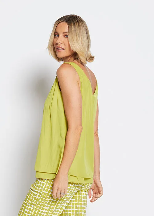 Darty Lustre layered tank in Citrus