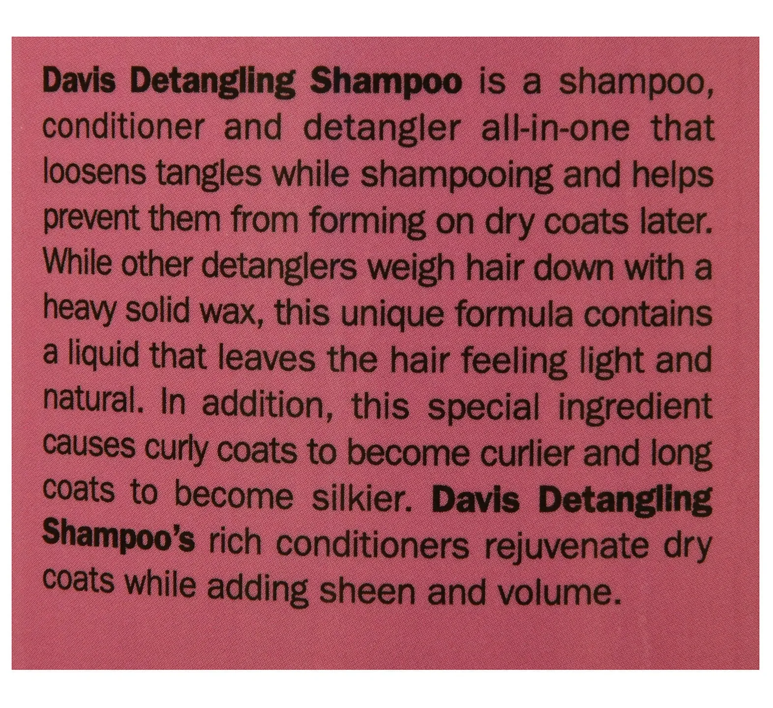 Davis Detangling Shampoo