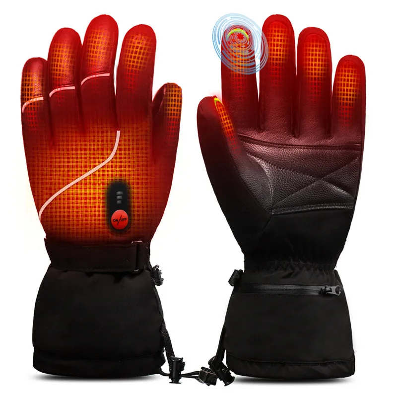 DAY WOLF Convenient Dual Switch Heated Ski Gloves - The Classic Edition