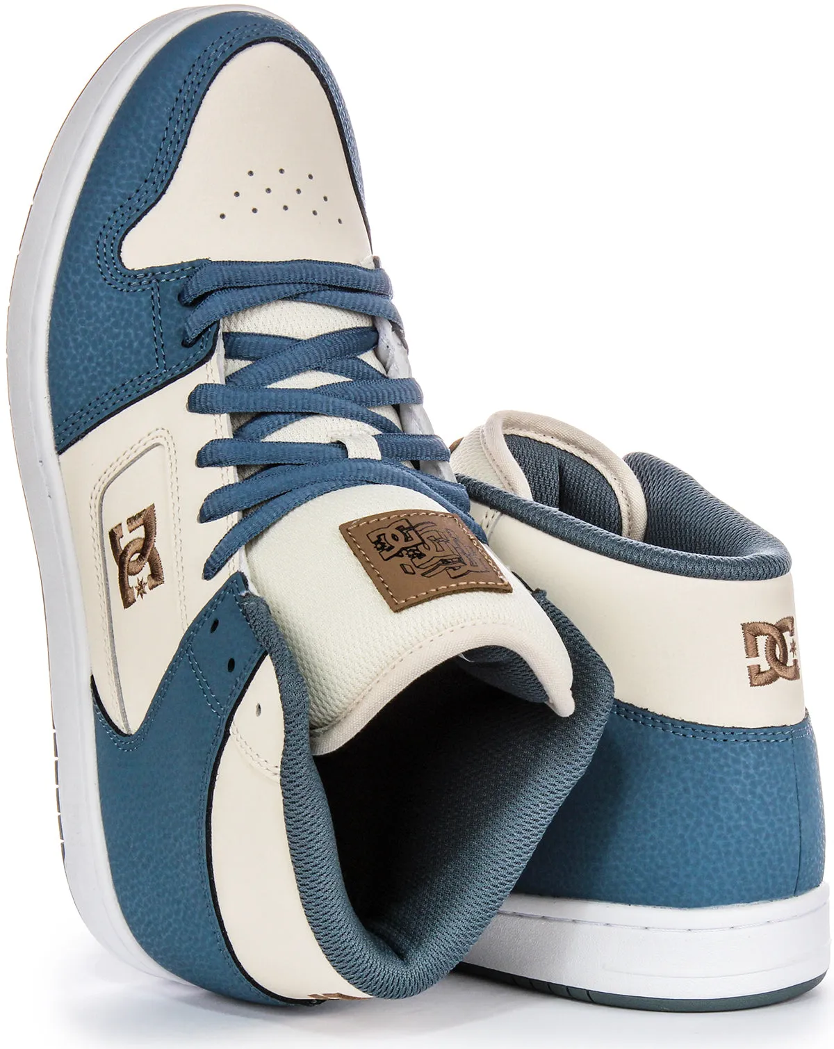 Dc Shoes Manteca 4 Hi In Blue Beige For Men