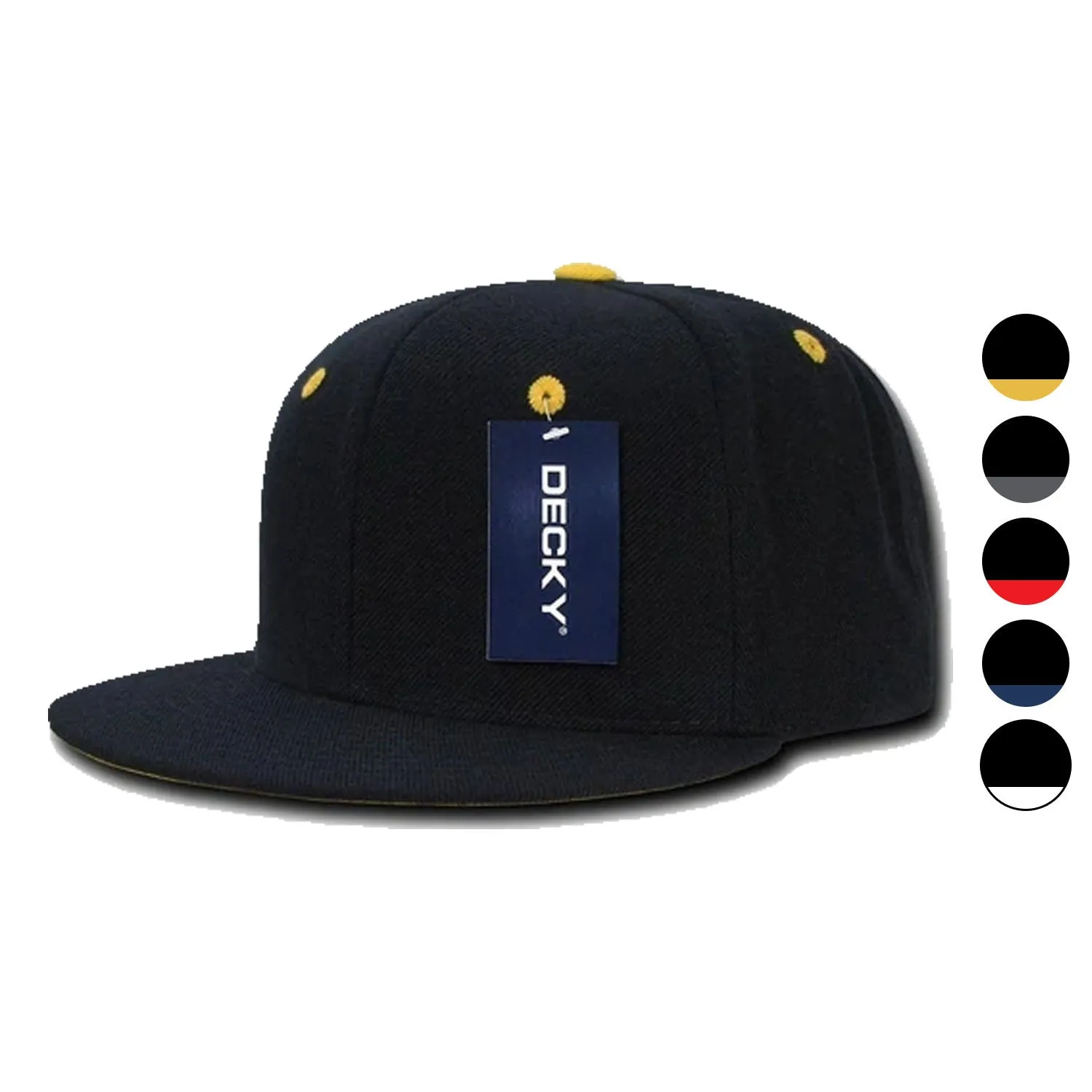 Decky Acrylic Contrasting Accent Snapbacks Baseball Hats Caps Unisex