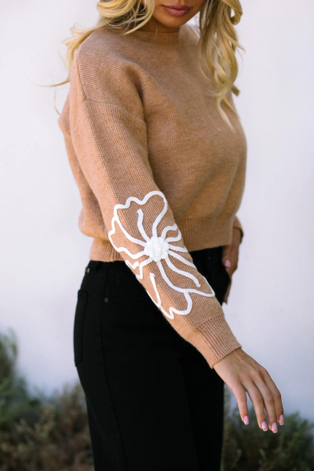 Delilah Floral Knit Sweater