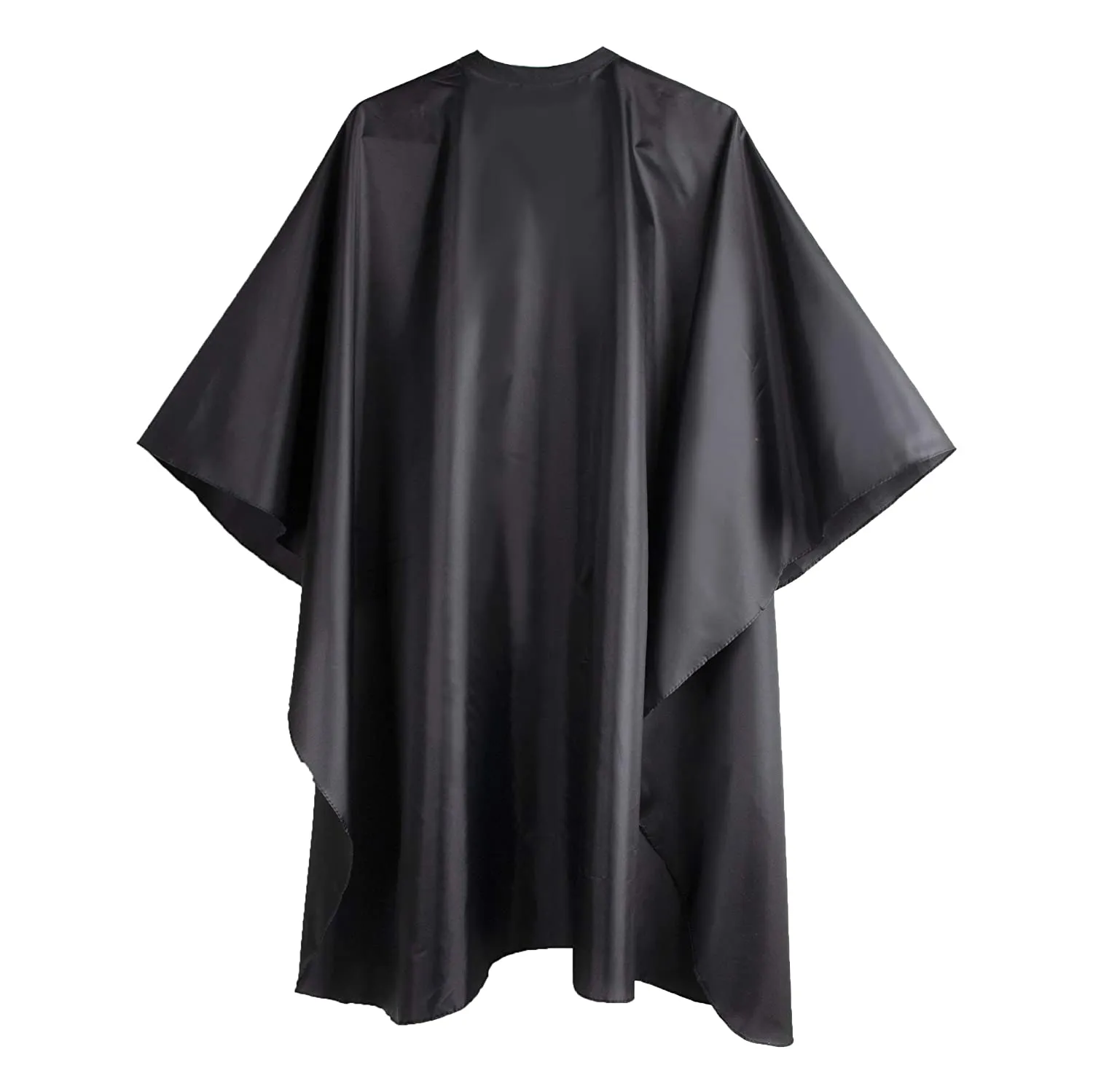 DELKINZ Barber Cape Large Size with Adjustable Snap Closure waterproof Hair Cutting Salon Cape for men, women and kids- Perfect for Hairstylists - Black