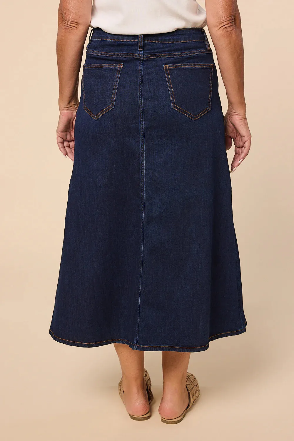 Denim A-Line Skirt