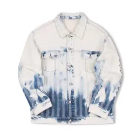 DENIM JACKET TIE DYE  BLUE