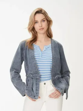 Denim Kimono Style Belted Jacket |  FDJ 1915680