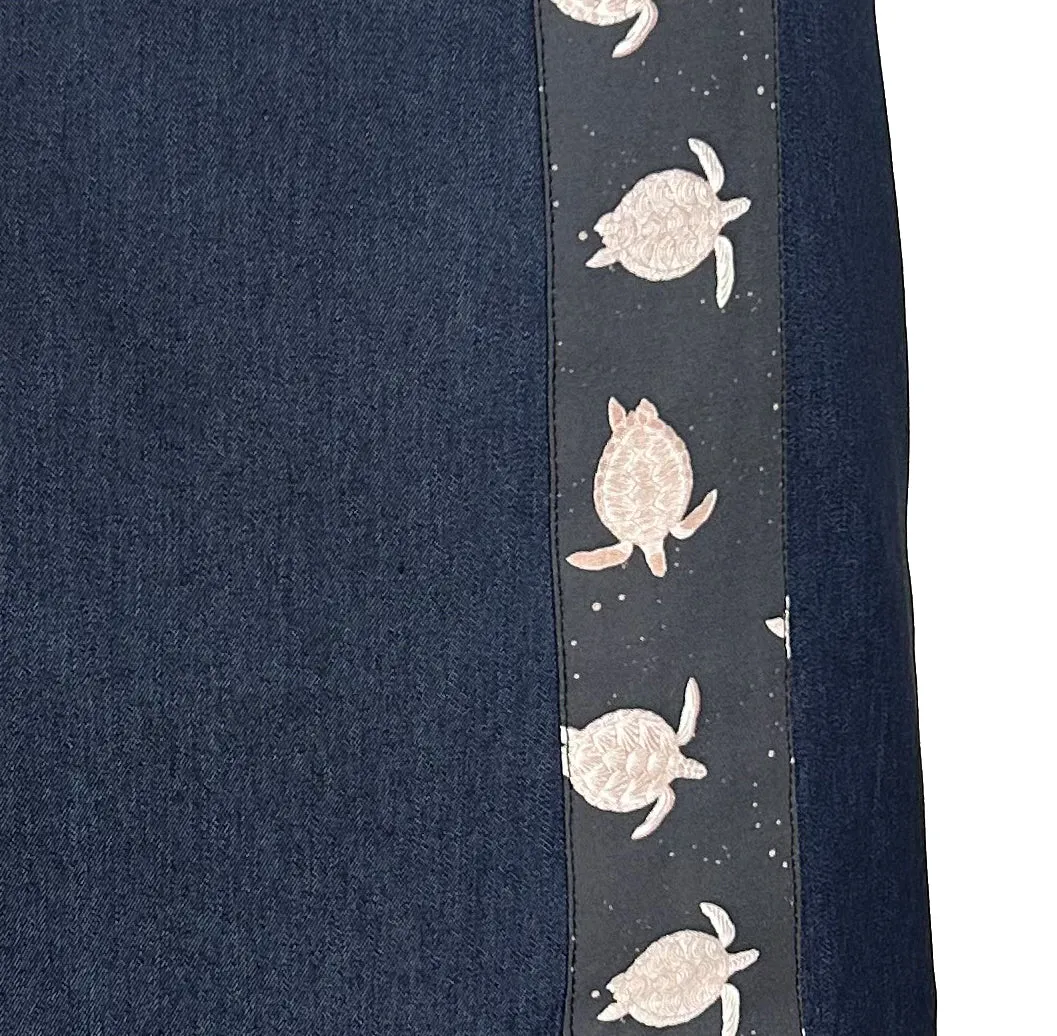 Denim Skirt - Turtles