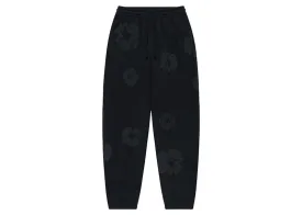 Denim Tears Cotton Wreath Sweatpants Black Monochrome