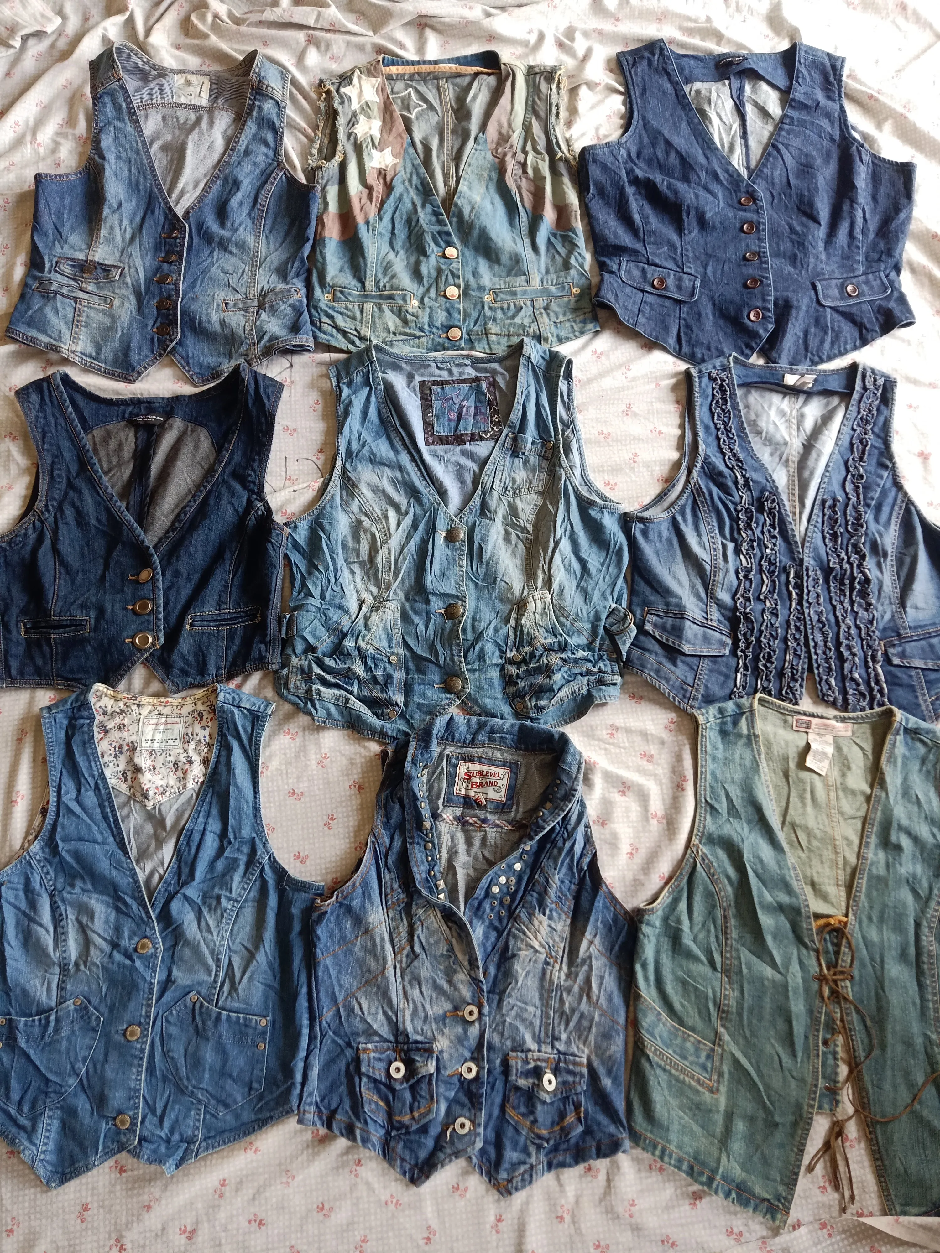 Denim waistcoat 20 pieces