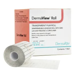 DermaView™ Transparent Film Dressing, 4 Inch x 11 Yard