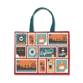 Designer Tote Bag With Zip Beach Gym Travel Bags -  Express Coffee