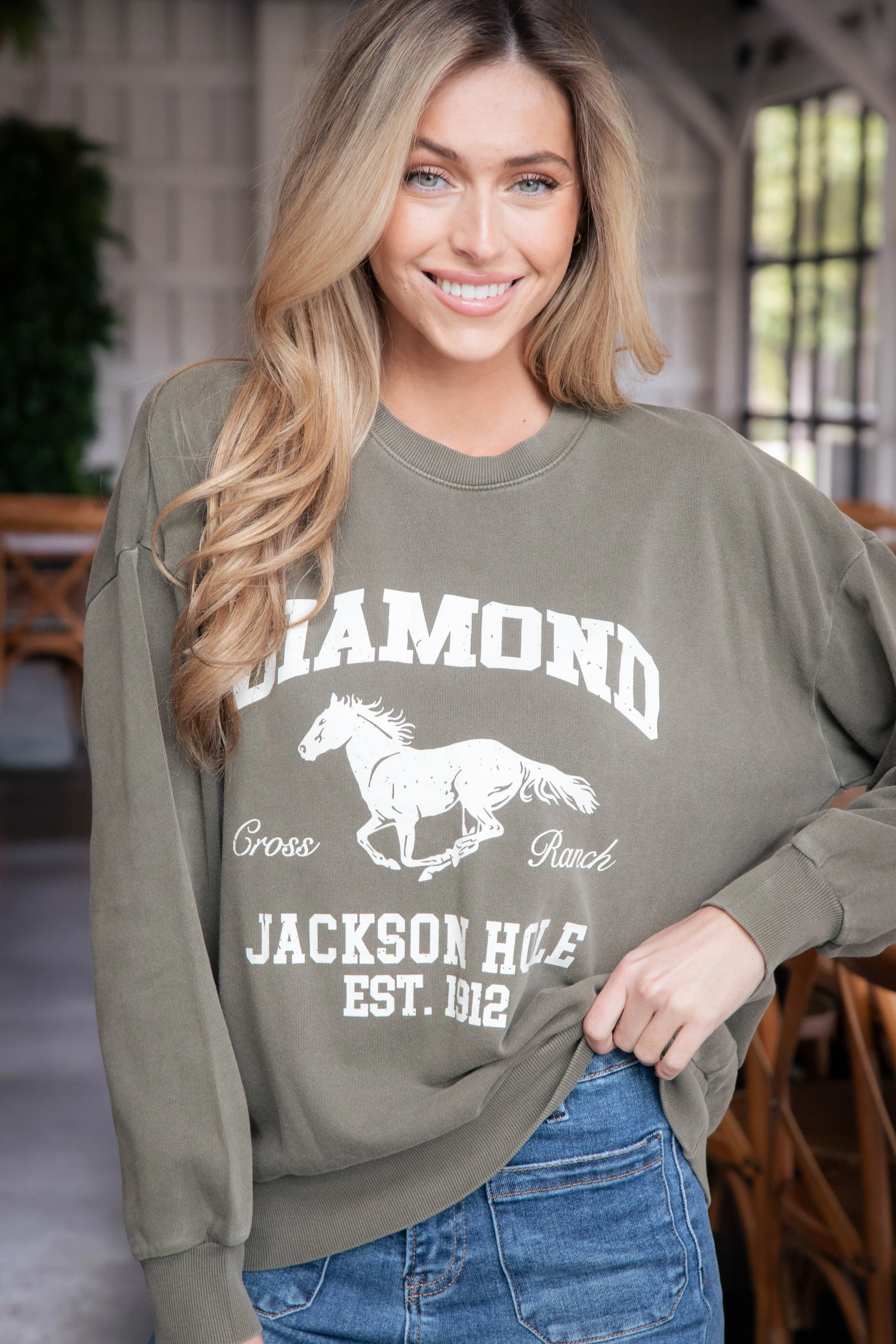 Diamond Sunday Sweatshirt, Grape Leaf | Z Supply