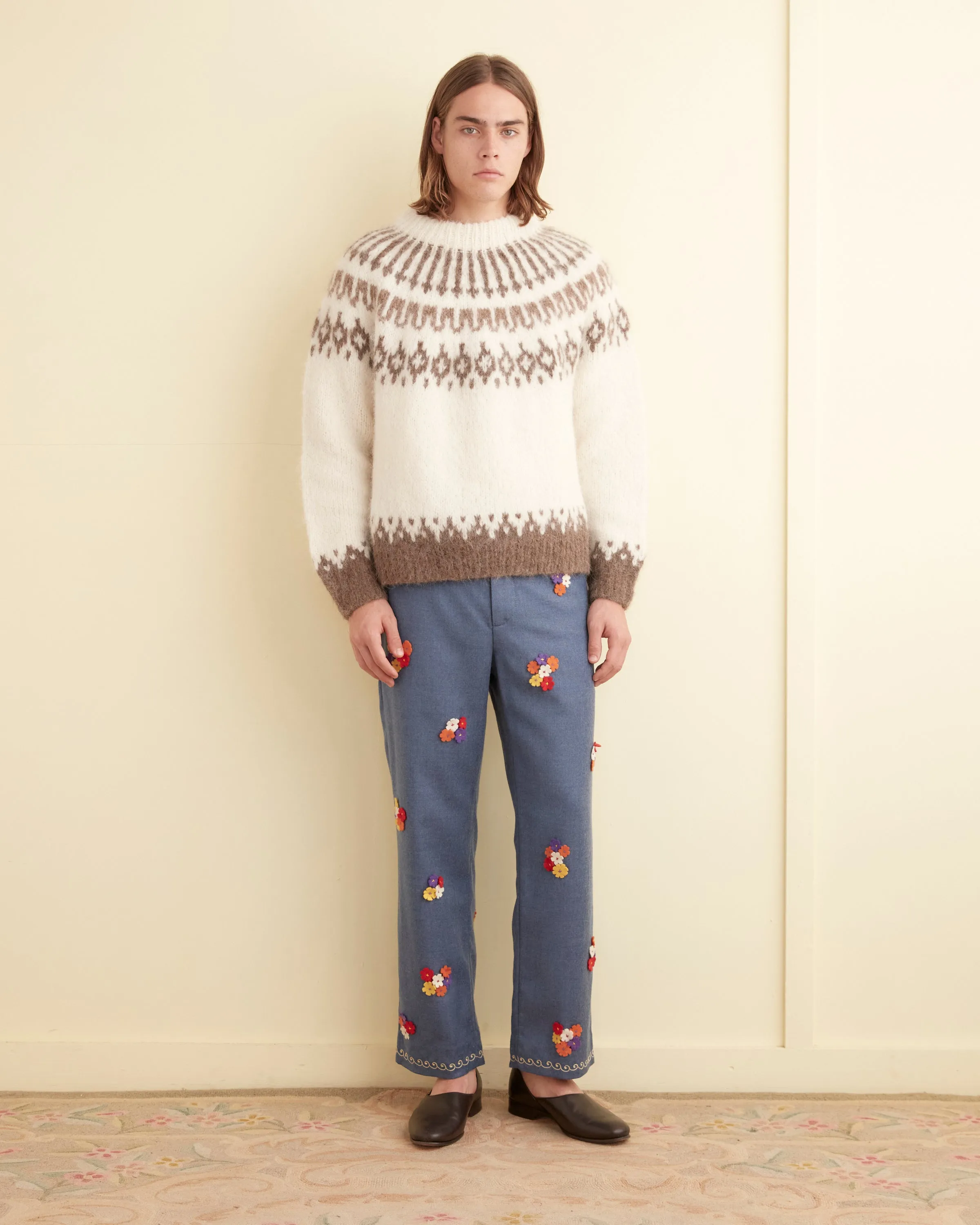 Dianthus Appliqué Trousers