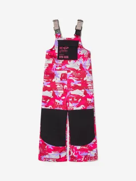 Diesel Girls Racing Print Ski Salopettes