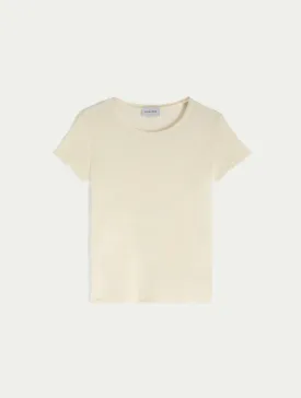 DIJ170 T-SHIRT STRETCH LINEN JERSEY