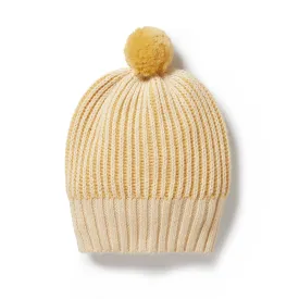 Dijon Knitted Ribbed Hat